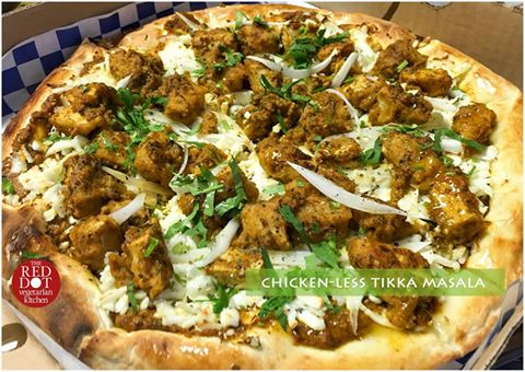 Chicken-less Tikka Masala Pizza